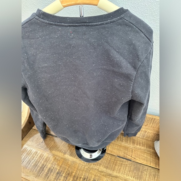 SOLD Zara Man Black With White Speckles Sweatshirt. - Picture 2 of 4